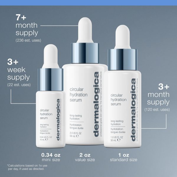 Dermalogica Circular Hydration Face Serum with Hyaluronic Acid - Deep Hydrating and Long Lasting, 1 fl oz - Image 3