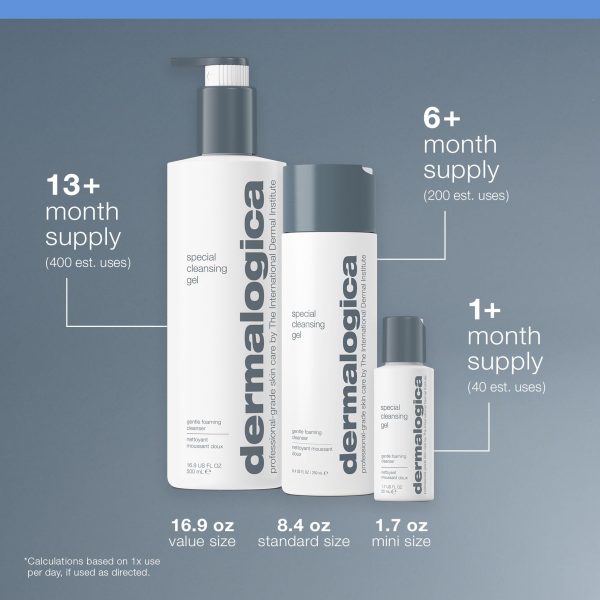 Dermalogica Special Cleansing Gel Gentle-Foaming Face Wash for Women and Men - Leaves Skin Feeling Smooth And Clean, 16.9 Fl Oz - Image 4